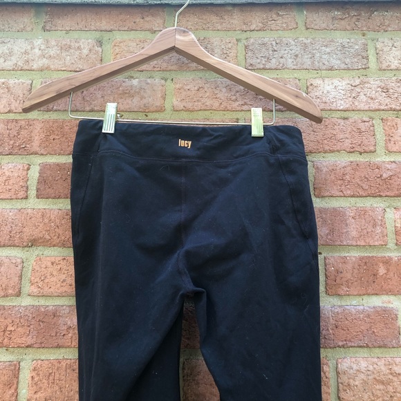 $6 add to bundle! Lucy black Lotus crops. Size small. - Picture 6 of 8